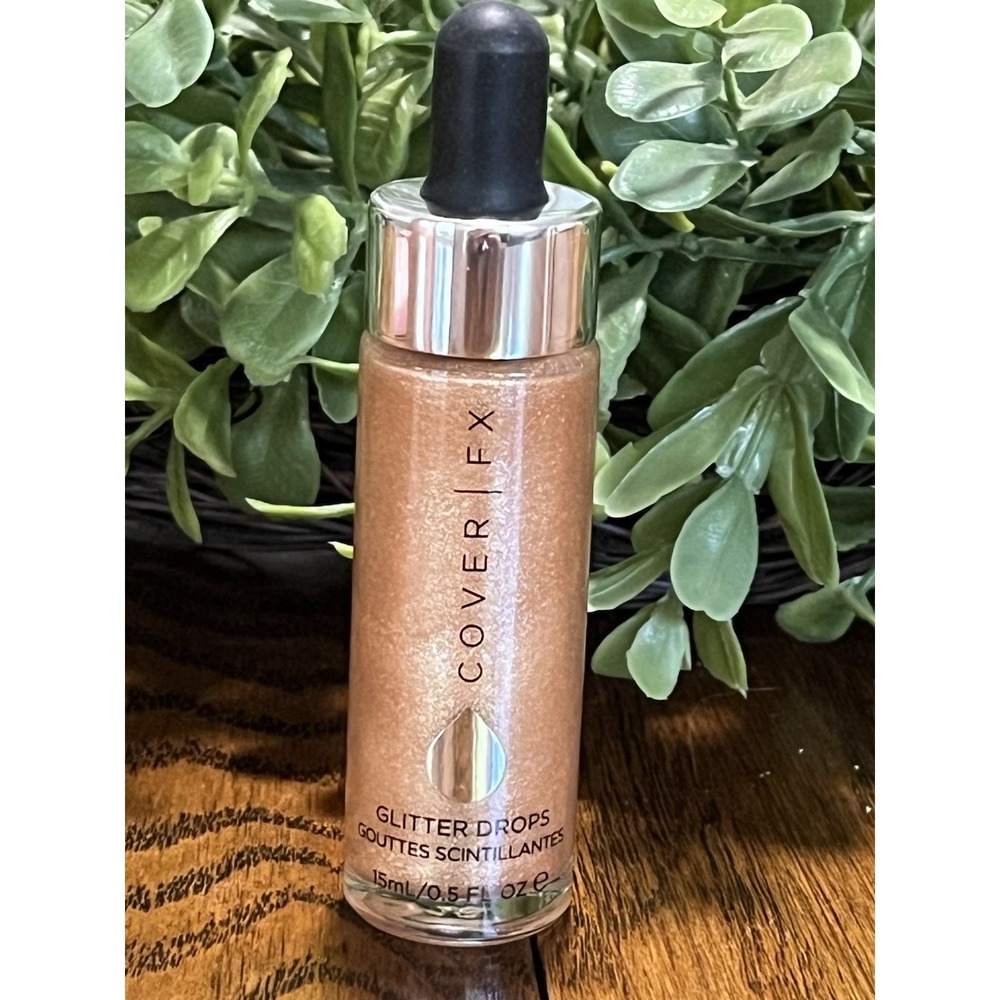 New! Cover Fx Glitter Drops NOVA Highlight Fluid Full Size .5 oz / 15 mL NIB